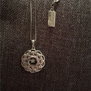 Enchanted Disney Fine Jewelry 925 Sterling Silver Diamond Accent Merida Pendant